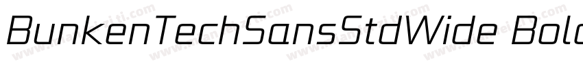 BunkenTechSansStdWide Bold字体转换
